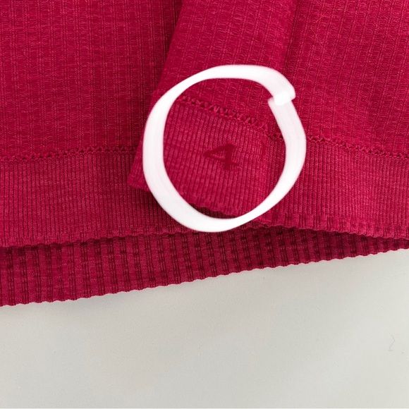 Red Ribbed Tank Top - Picture 7 of 8